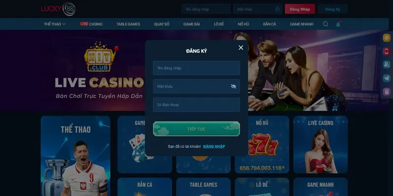 Hướng Dẫn Đăng Ký Lucky88 Chi Tiết