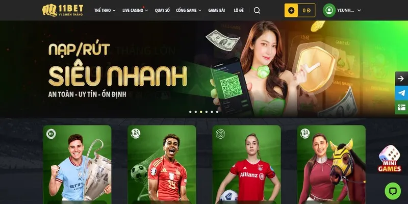 Hướng Dẫn Nạp Tiền Vào 11bet Qua Các Phương Thức Phổ Biến