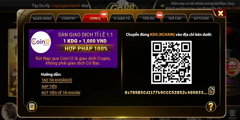 Nạp Tiền Go88 Qua Coin12