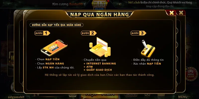 Các Phương Thức Nạp Tiền Tại Game Bài HitClub